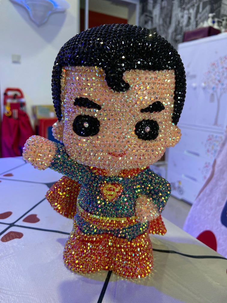 Superman piggy bank, Hobbies & Toys, Stationery & Craft, Handmade Craft