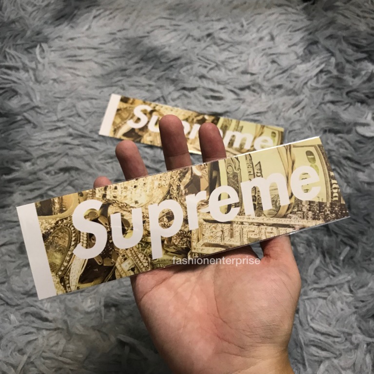 Supreme money sticker 2025