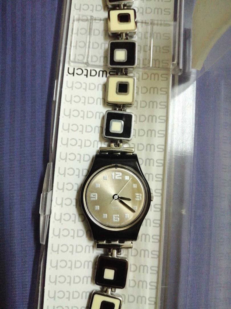 Swatch chessboard top ladies watch