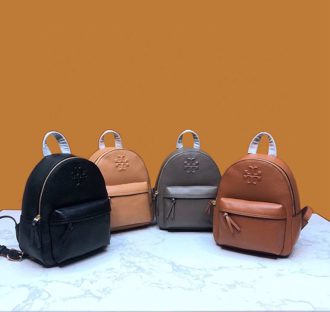 Tory Burch Leather Backpack Women s Fashion Bags Wallets Backpacks on Carousell