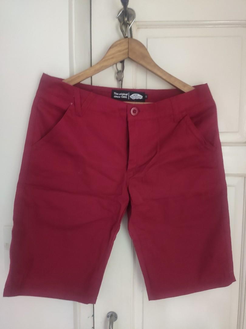 Vans red shorts discount
