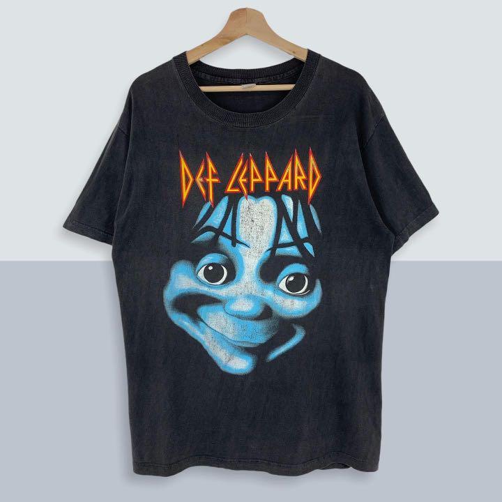 カラーブラック90'S ヴィンテージ DEF LEPPARD TEE