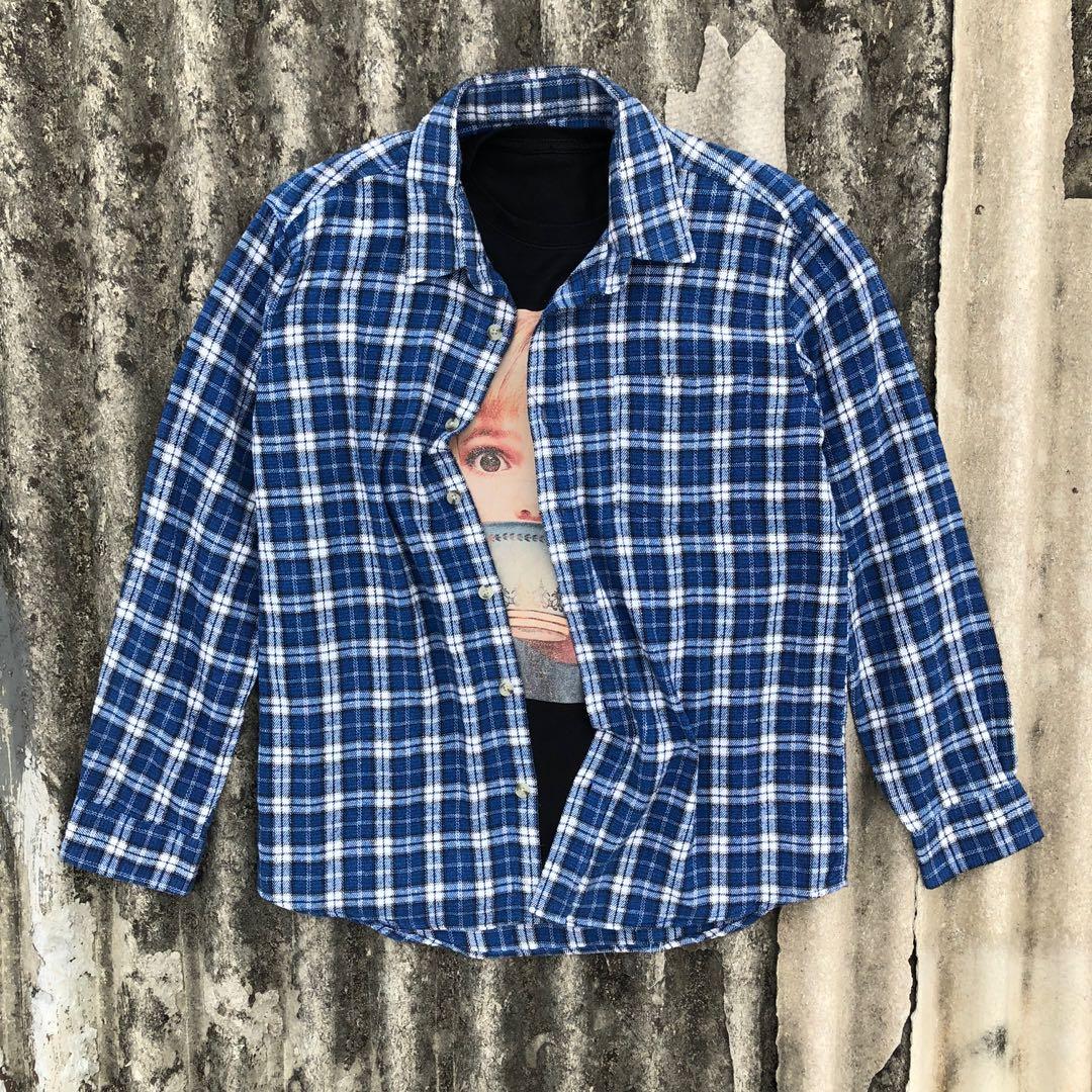 Vintage plaid shirt flannel wool 