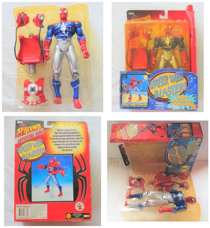 2000 Vintage original Marvel Deluxe 10” Spiderman Figure Toy Collectibles