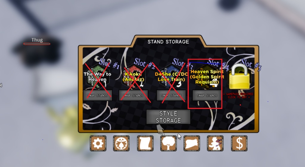 YBA STAND SKIN GOLDEN EXPERIENCE REQUIEM HEAVEN SPIRIT, Video Gaming