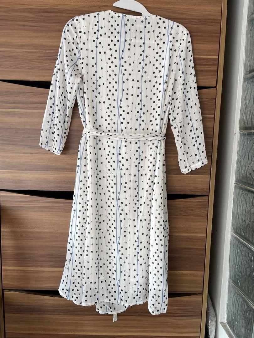 Zalora polka dot dress top