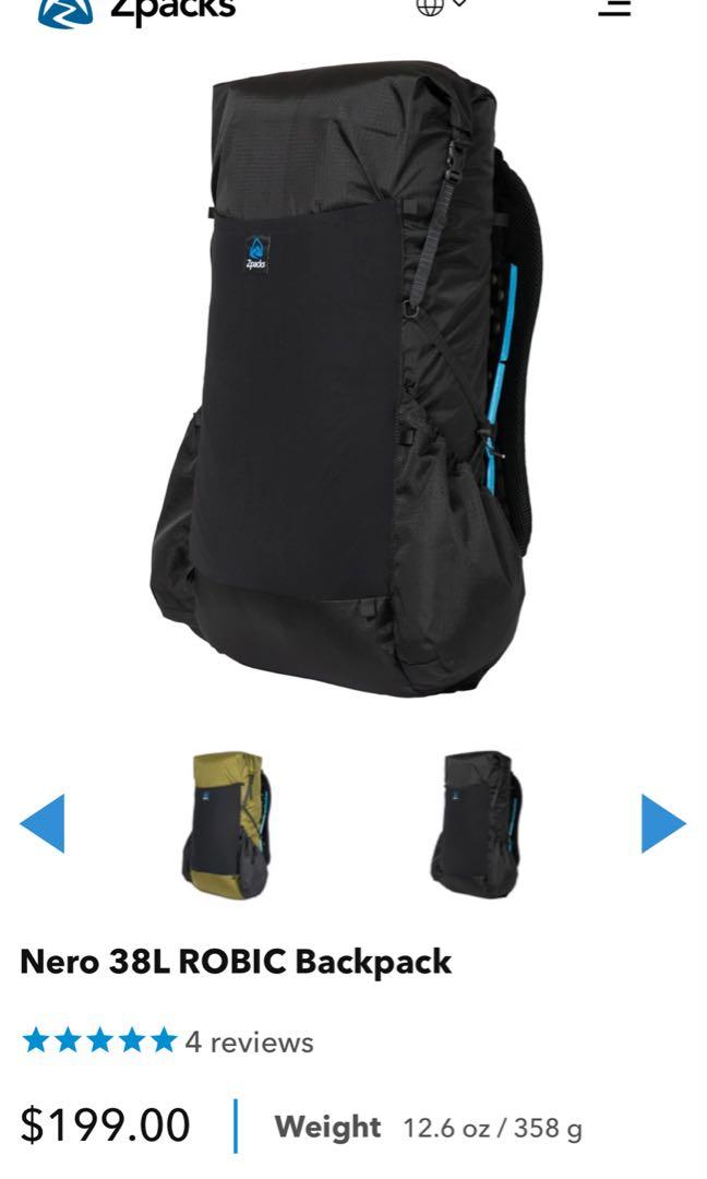 Zpacks Nero 38L ROBIC Backpack, 運動產品, 行山及露營- Carousell