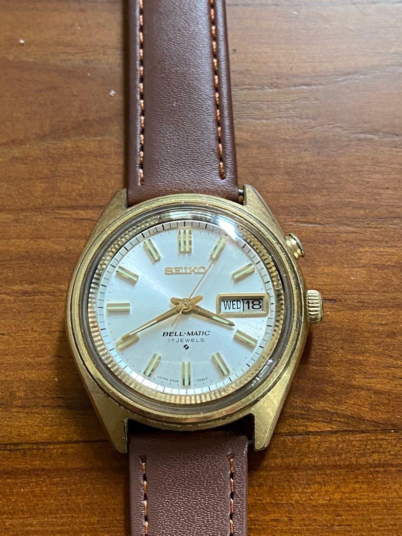 1969 Seiko Bellmatic gold plated cal 4006, Men's Fashion, Watches &  Accessories, Watches on Carousell