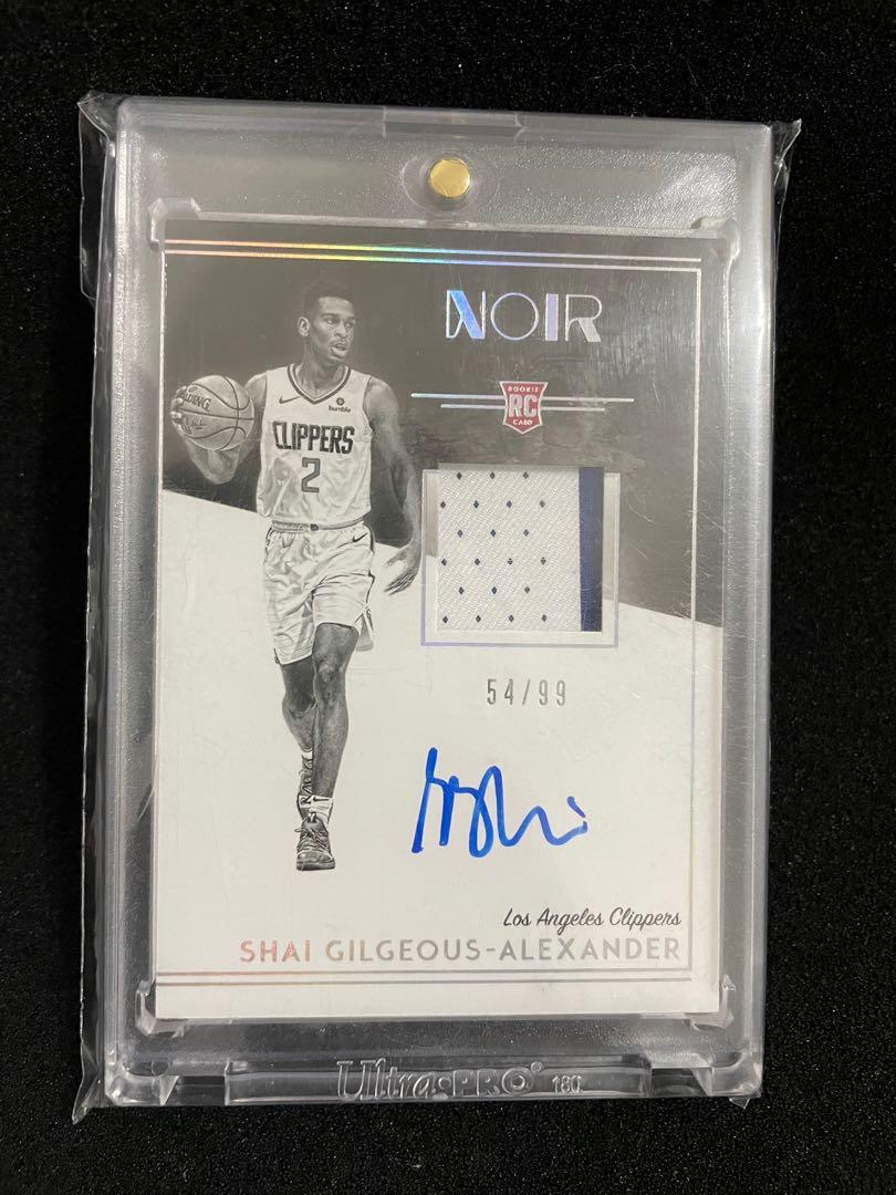 2018-19 Noir Shai Gilgeous-Alexander Rookie Jersey Patch Auto RC