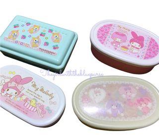 *4pc SET* My Melody Hummingmint Bonbonribbon Sweet Piano Small Containers Collectible