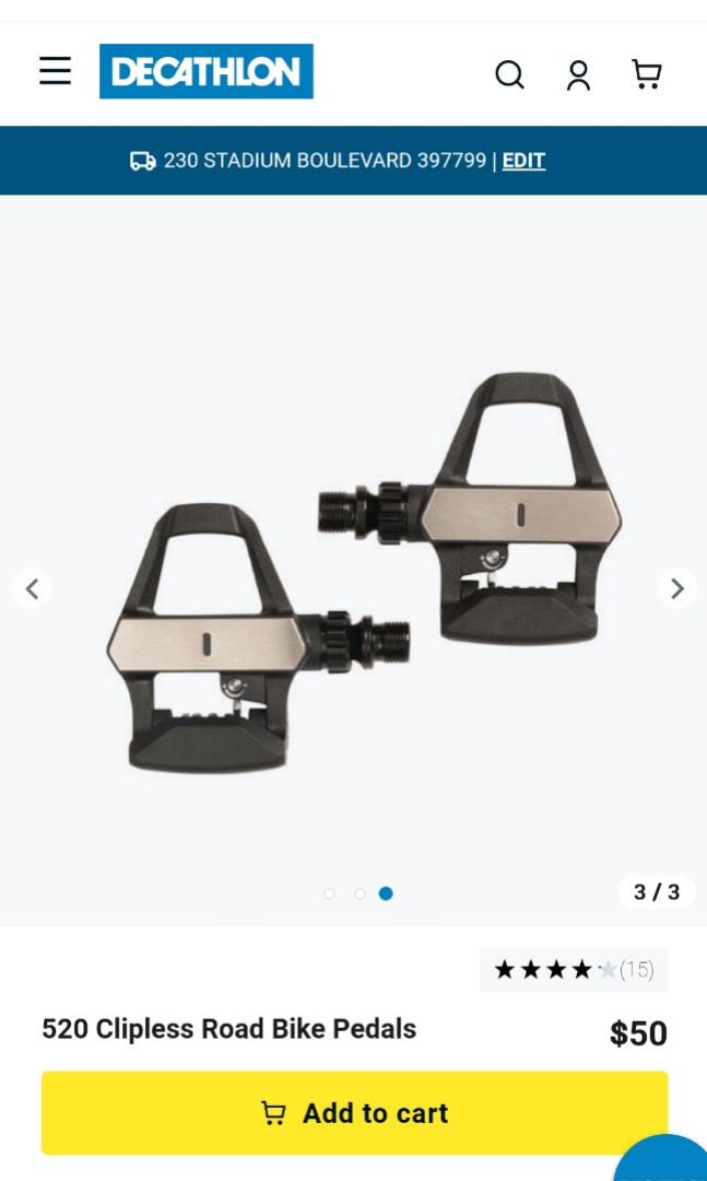 520 Clipless Road Bike Pedals