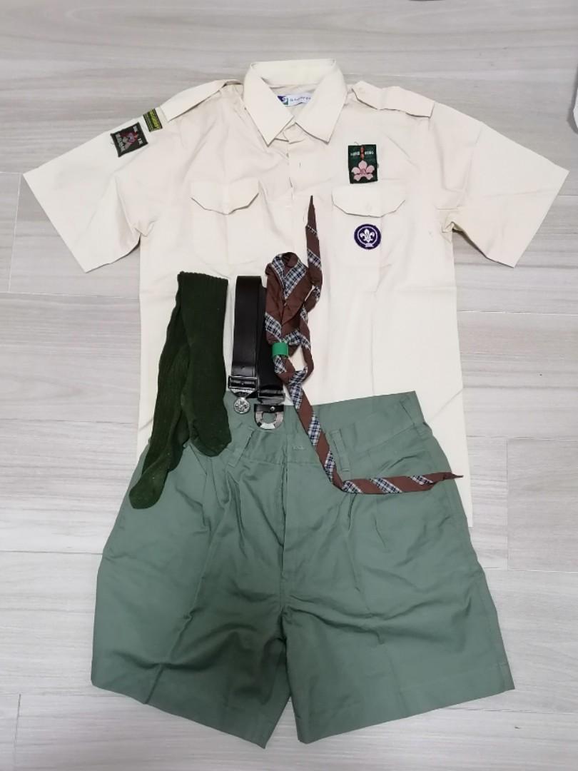 全套男童軍制服scouts Uniform 連恤衫褲皮帶長襪 Carousell