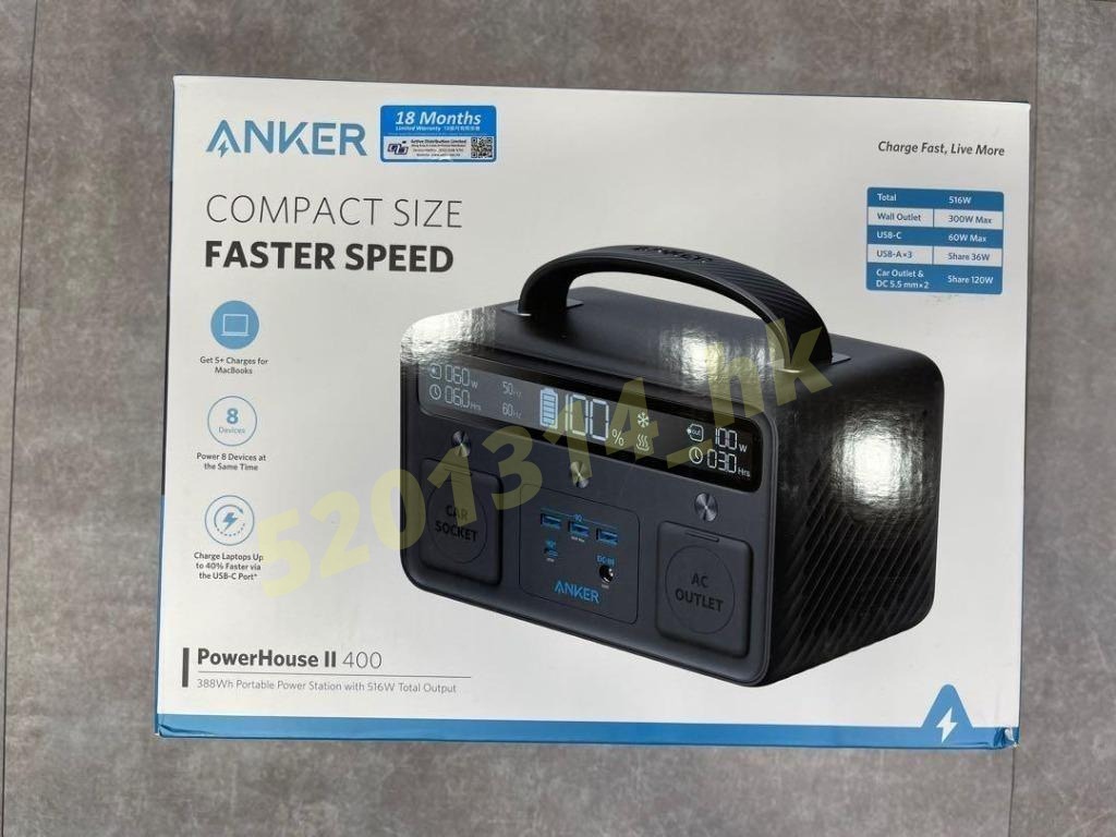 全新行貨門市現貨】Anker PowerHouse II 400 108000mAh / 388.8Wh 易攜