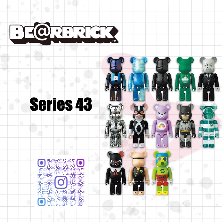 現貨BE@RBRICK SERIES 43 Bearbrick 1 box (24 blind box), 興趣及遊戲 