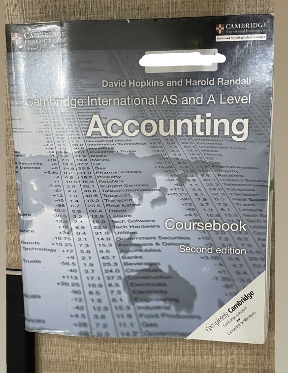 Accounting cambridge a and as level second edition, Buku & Alat Tulis