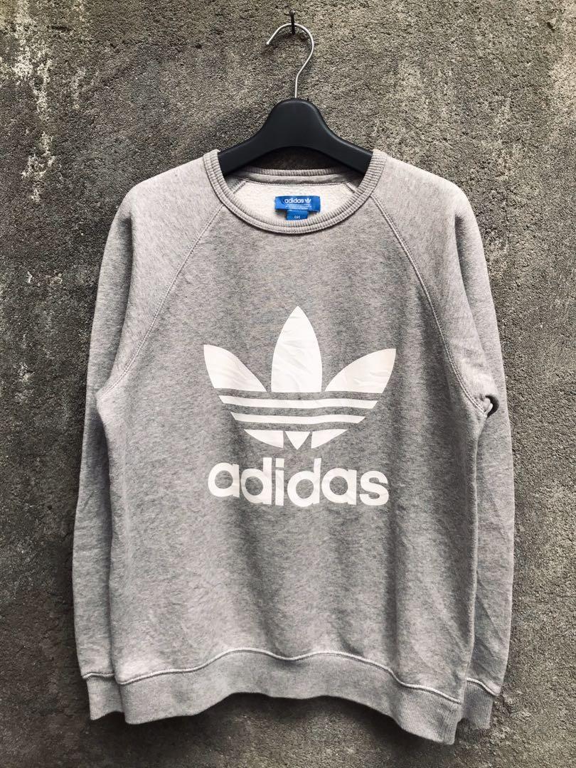 Adidas 3foil Big Logo Long Slevee Crewneck Sweatshirt