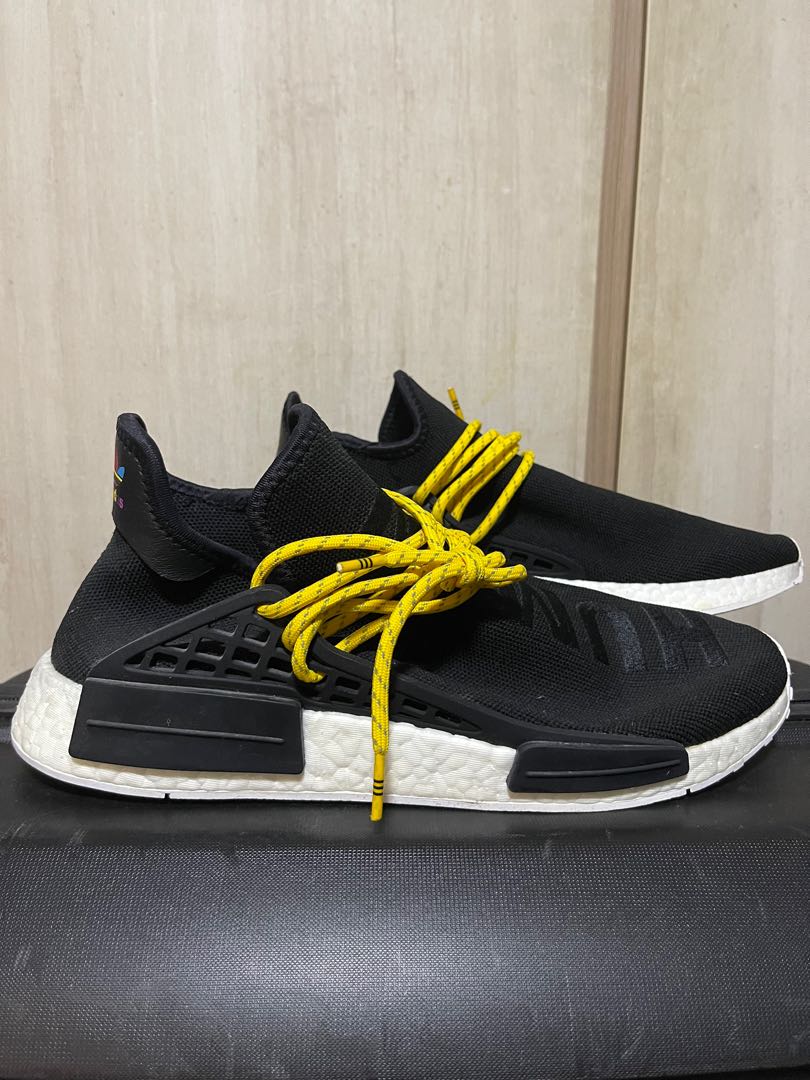 black pharrell nmd hu