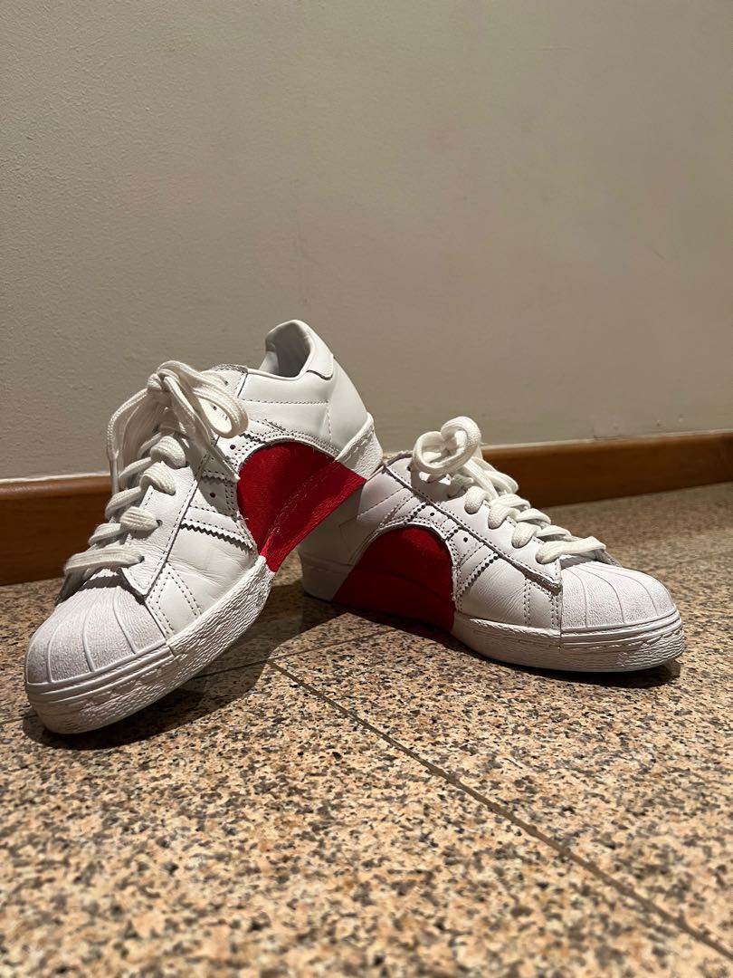 Adidas superstar heart cheap