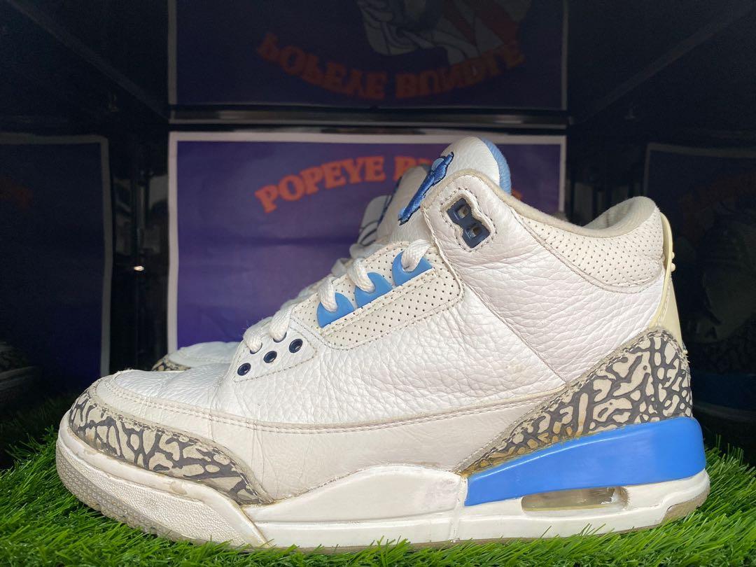 Air Jordan 3 UNC Sample Tag PE Men s Fashion Footwear Sneakers