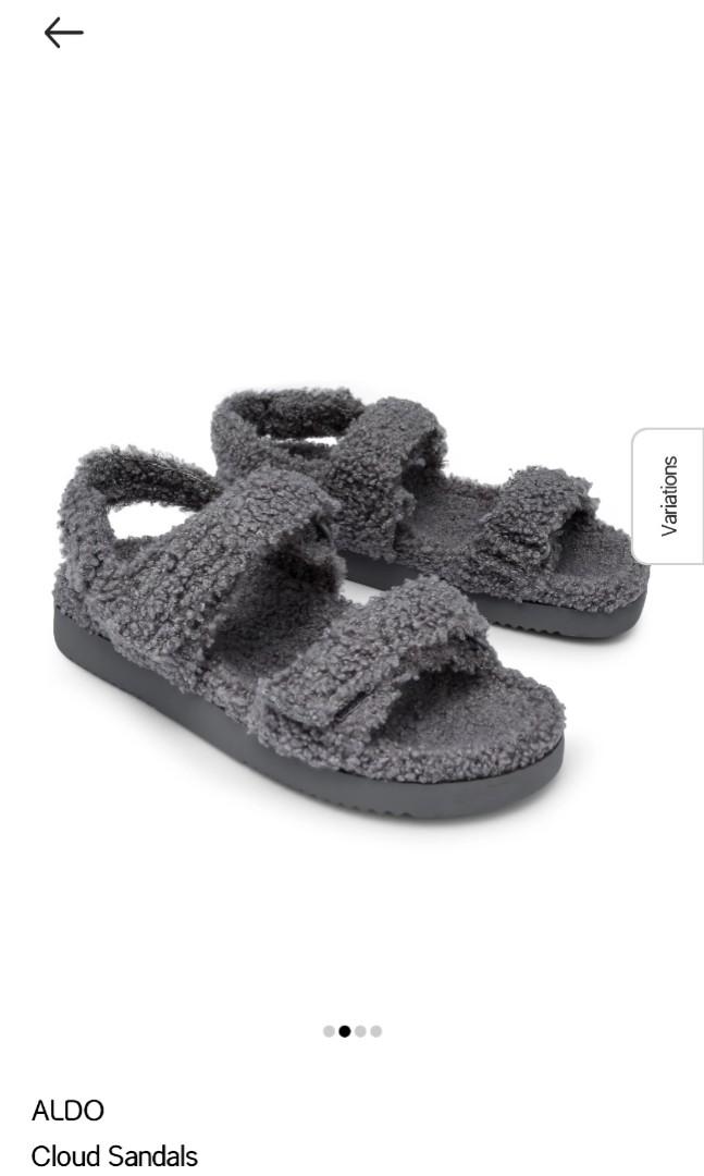 Aldo top fluffy slides