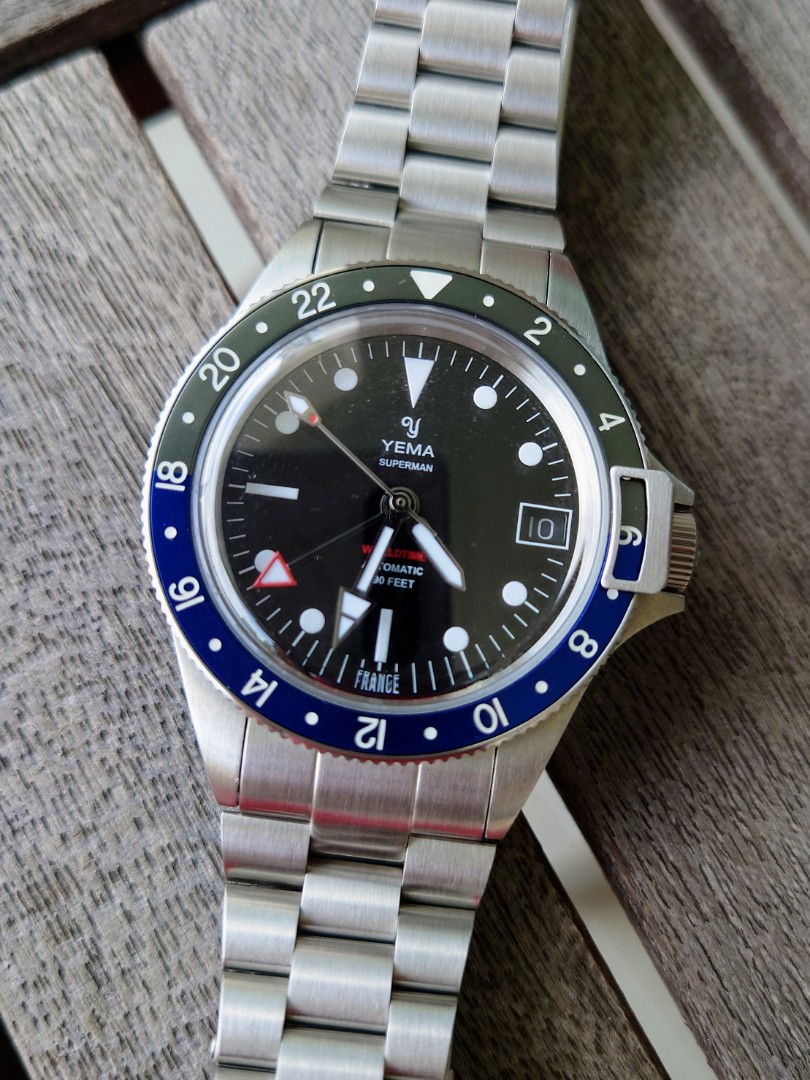 2021 Yema Superman Heritage GMT Pepsi and Grey-Blue Hands-On
