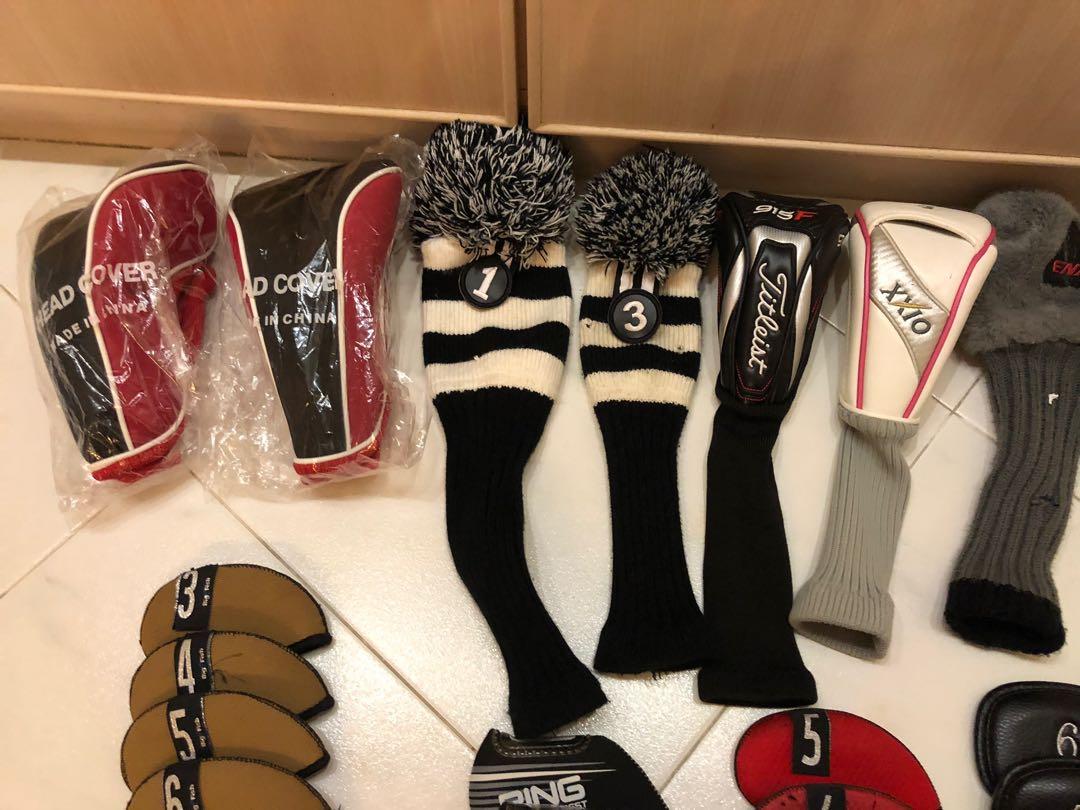 Authentic Golf Driver, Fairway Woods, Hybrid, Iron, Putter Headcovers (including Titleist, ENA