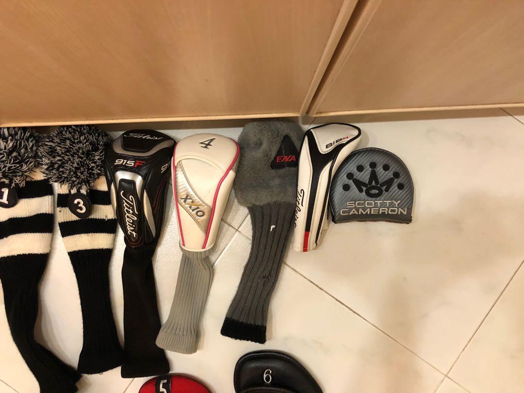 Authentic Golf Driver, Fairway Woods, Hybrid, Iron, Putter Headcovers (including Titleist, ENA