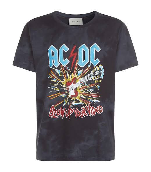 Authentic GUCCI AC/DC Shirt, Luxury, Apparel on Carousell