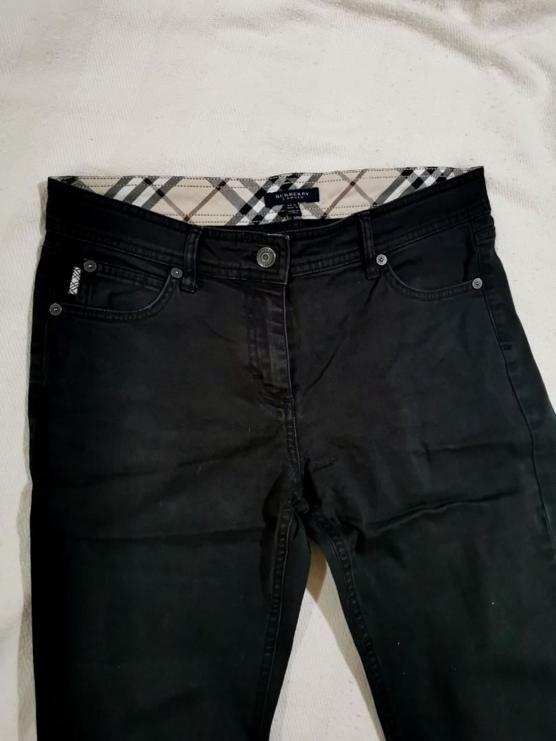 Burberry jeans womens deals black