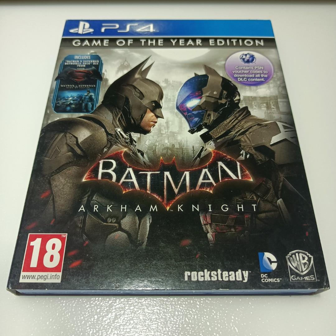 Batman Arkham Knight PS4, Video Gaming, Video Games, PlayStation on  Carousell