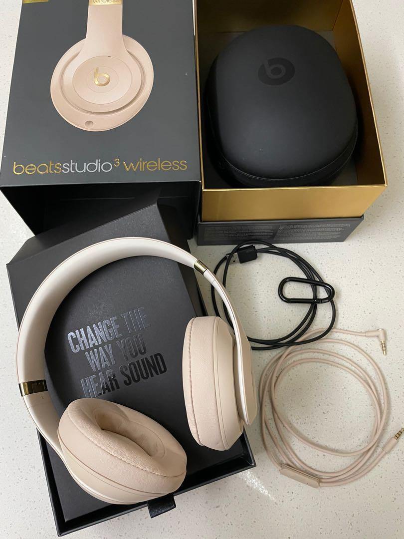 Beats Studio 3 Wireless (Skyline Collection in Desert Sand), Audio,  Headphones & Headsets on Carousell