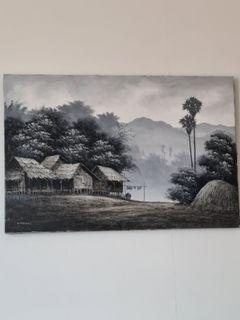 Beautiful Myanmar oleo painting