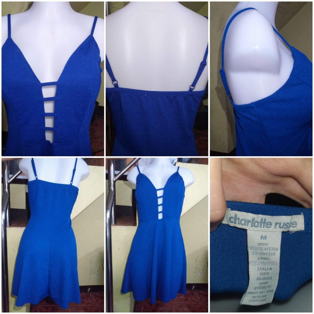 Blue sexy dress (Category: Dresses) located in Pasay City. Submitted by riaabe (Listing ID 1138054122, Image 1). Description: Brand: Charlotte Russe Condition: Like new Color: Blue Size: Medium.