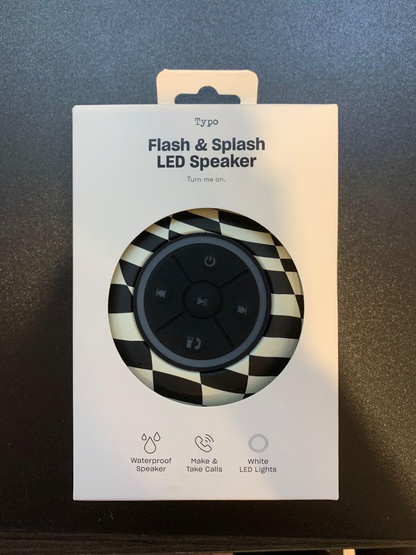 [BNIB] typo LED shower speaker, Audio, Soundbars, Speakers & Amplifiers on Carousell