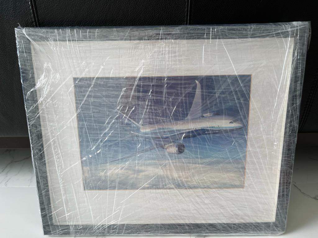 Boeing 787 Picture Frame Poster, Furniture & Home Living, Home Decor ...