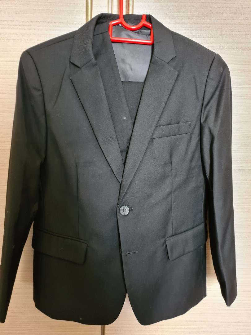 Boy's formal jacket pants suit, Men's Fashion, Tops & Sets, Formal Shirts on Carousell