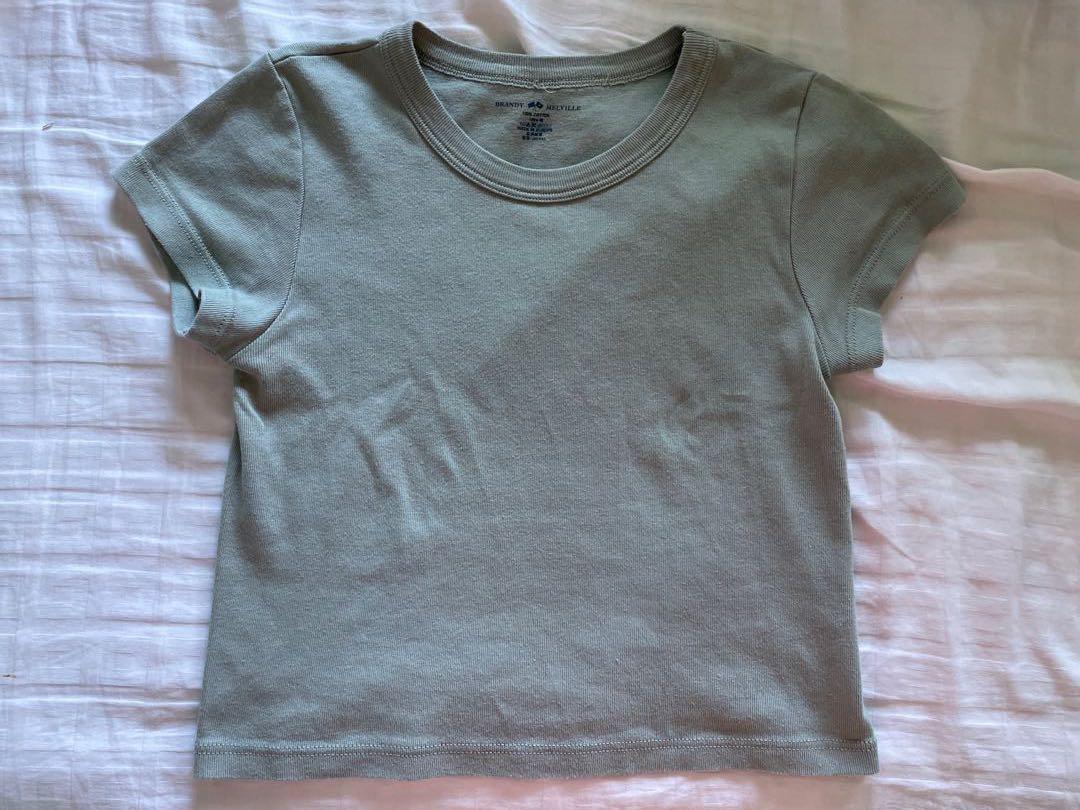 Brandy Melville Seafoam Green Ashlyn Top, Women's Fashion, Tops, Shirts