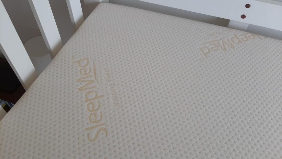 Bunk Bed w/ memory foam mattress, Furniture & Home Living, Furniture