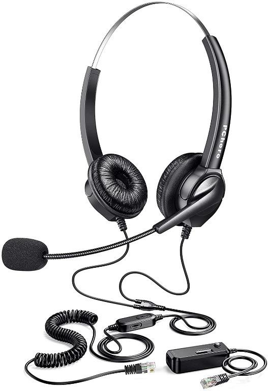 Call Center Headset (Telephone Jack), Audio, Headphones & Headsets on