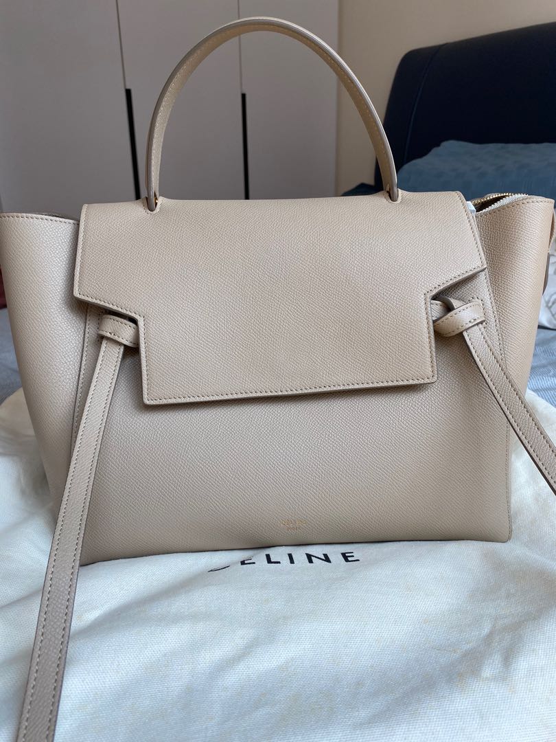 Celine mini Belt Bag in Light Taupe Women s Fashion Bags