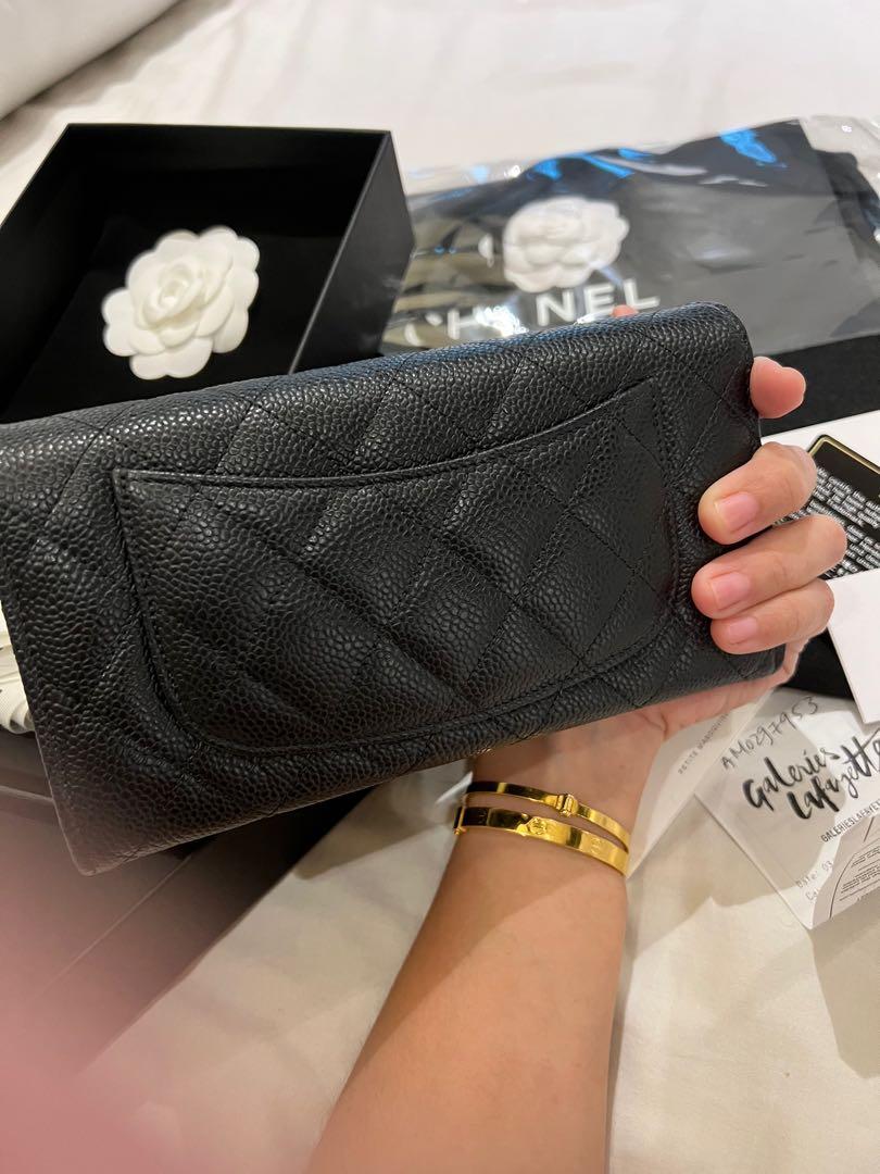 Chanel Classic long flap wallet in grained calfskin & GHW, Luxury