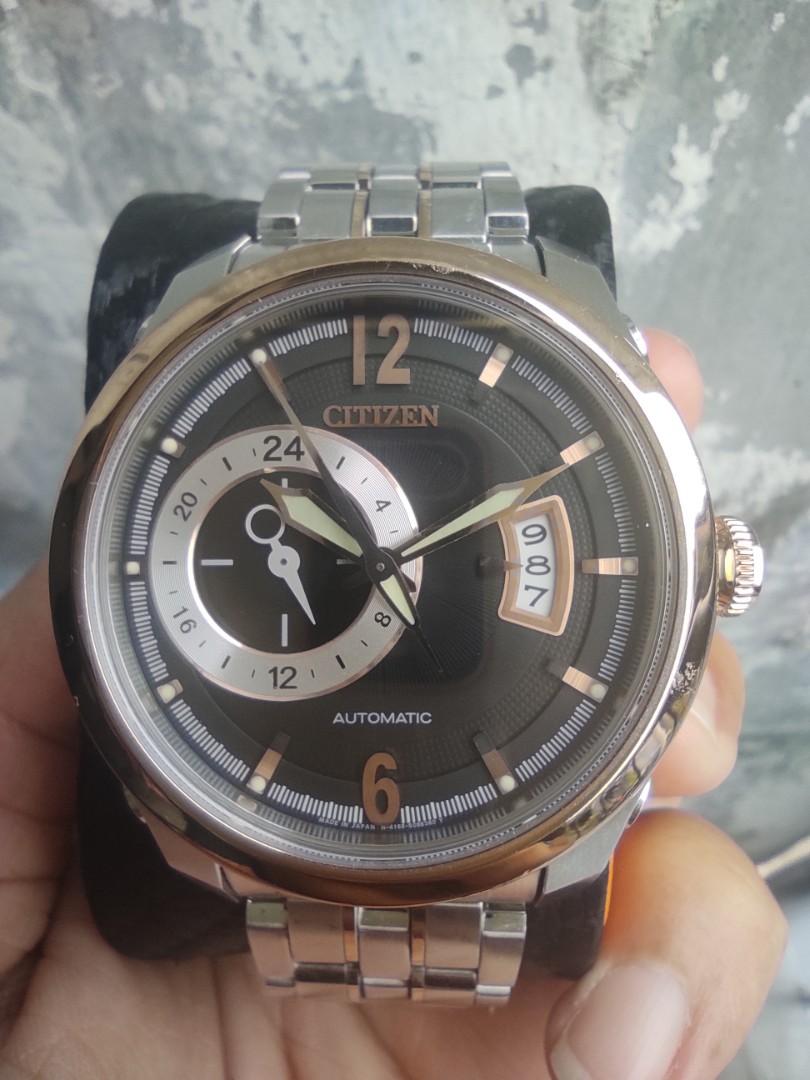 Citizen 4166 Two Tone Auto, Fesyen Pria, Jam Tangan di Carousell