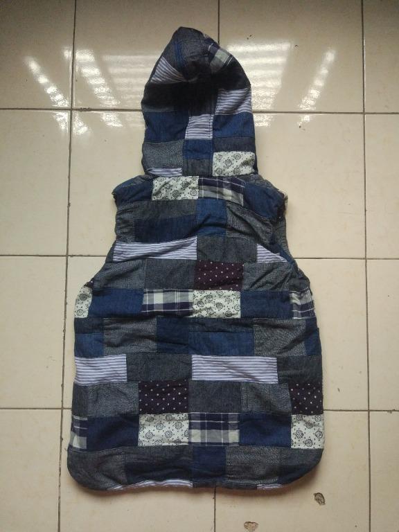 CLN Patchwork Vest F (Category: Vests) located in Pasay City. Submitted by denimdude.ph (Listing ID 1138175772, Image 2). Description: fits small.