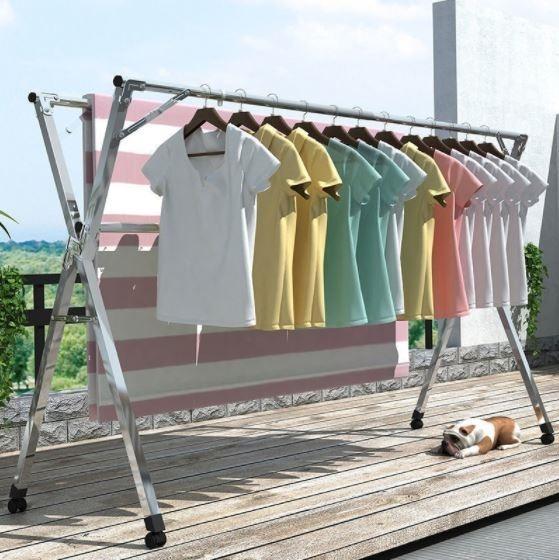 Good Quality Foldable Extendable X-Style Laundry Clothes Drying Rack Hanger