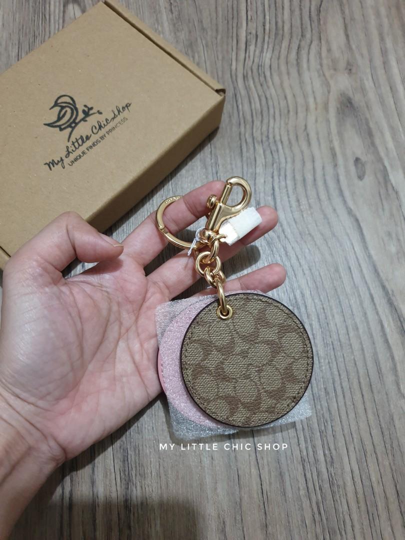 Coach Mirror Bag Charm In Signature Canvas - ShopStyle Key Chains