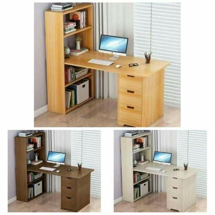 COMPUTER DESK STUDY TABLE W/ DRAWERS (Category: Tables & Sets) located in Manila. Submitted by saguittarian06 (Listing ID 1138341185, Image 1). Description: ￼RESELLER:1300php :COMPUTER DESK STUDY TABLE W/ DRAWERS ✔️minimalist style ✔️size-100x40x100cm ✔️color-posted ✔️comes with box ✔️materials-laminated wood ▶️perfect for home or office use ▶️with drawers & bookshelves ——————————————————————————-.