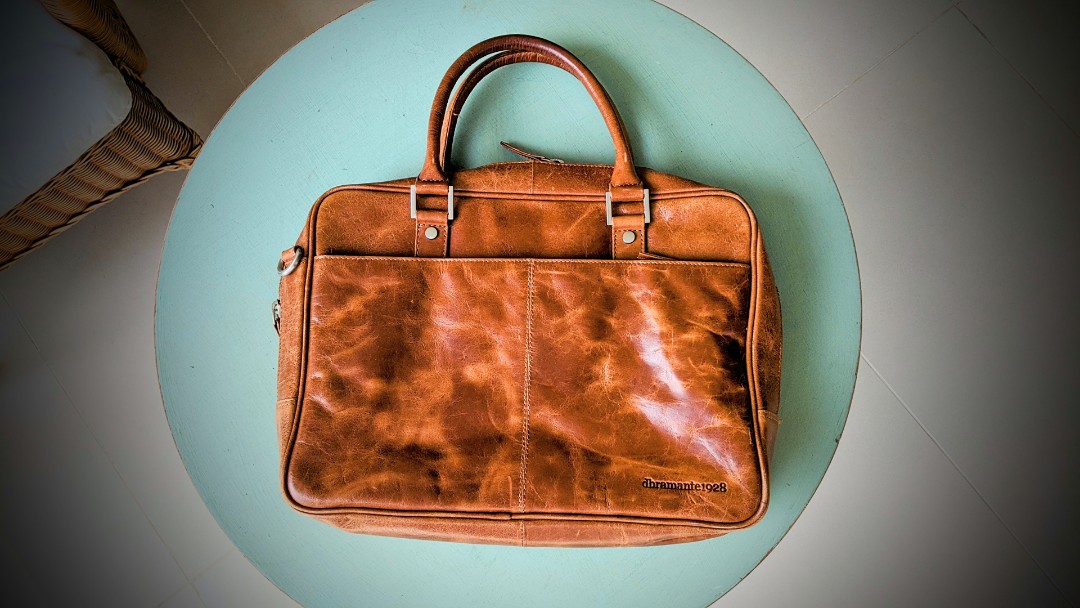 Dbramante1928 full grain leather bag for 14in laptop Men s Fashion Bags Briefcases on Carousell