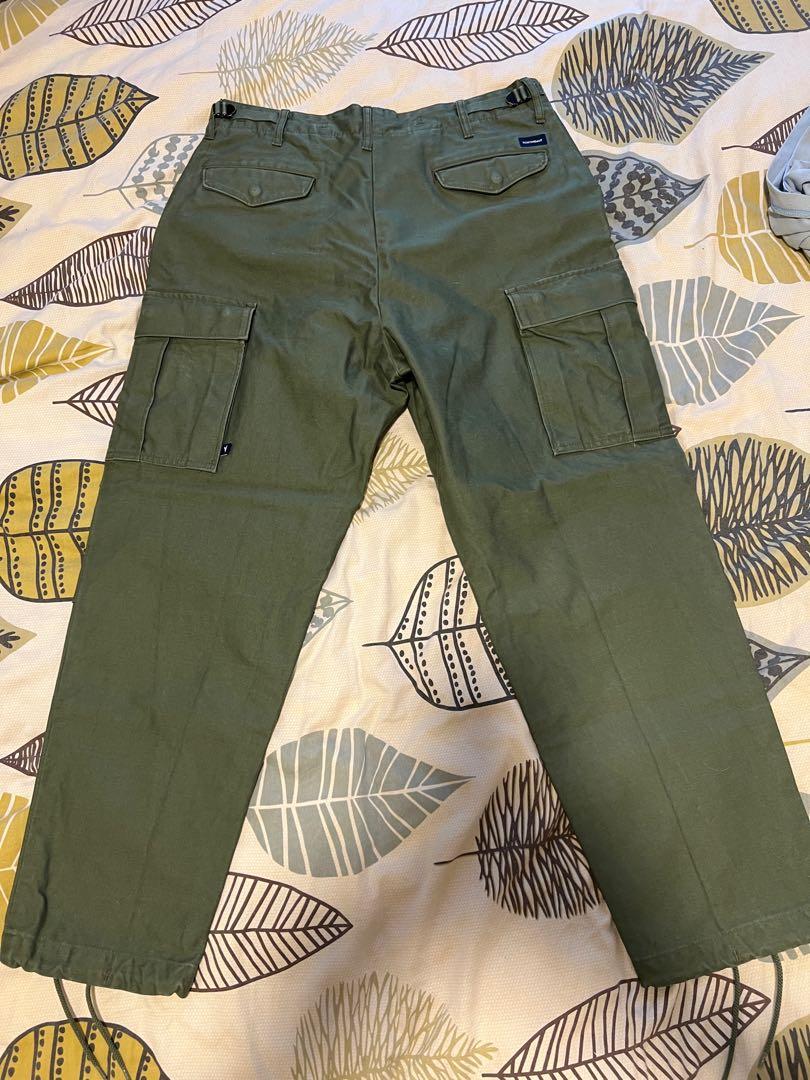 Descendant D-65M satin trousers cargo pants , 男裝, 褲＆半截裙, 長