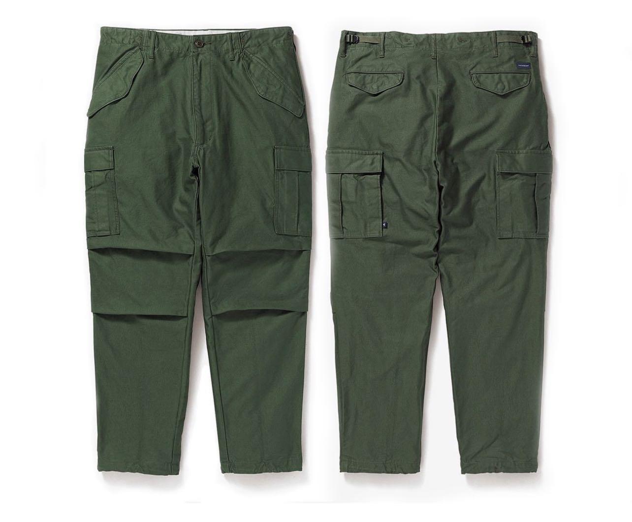 Descendant D-65M satin trousers cargo pants , 男裝, 褲＆半截裙, 長