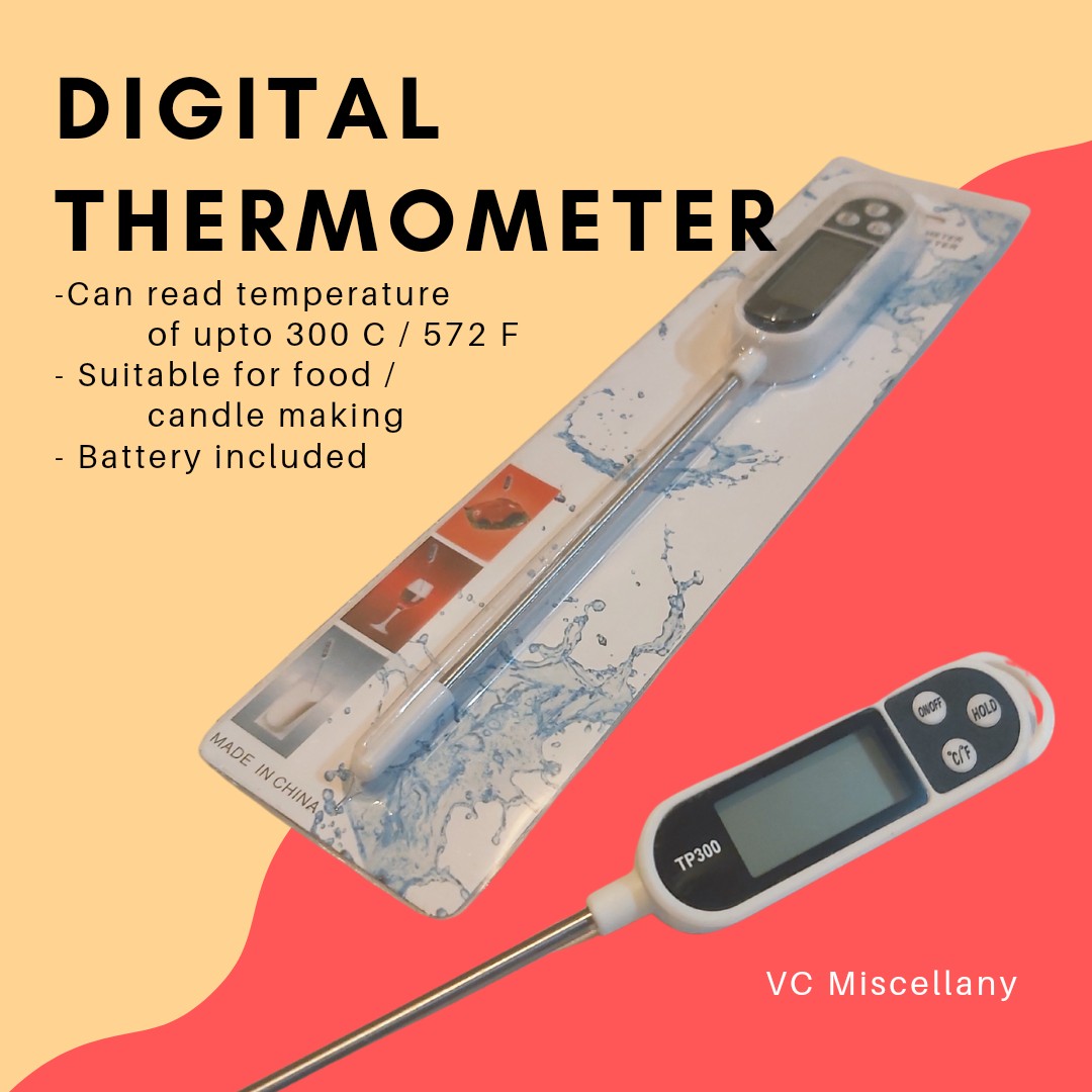 Digital Thermometer for Food and Candle Making, Health & Nutrition,  Thermometers on Carousell